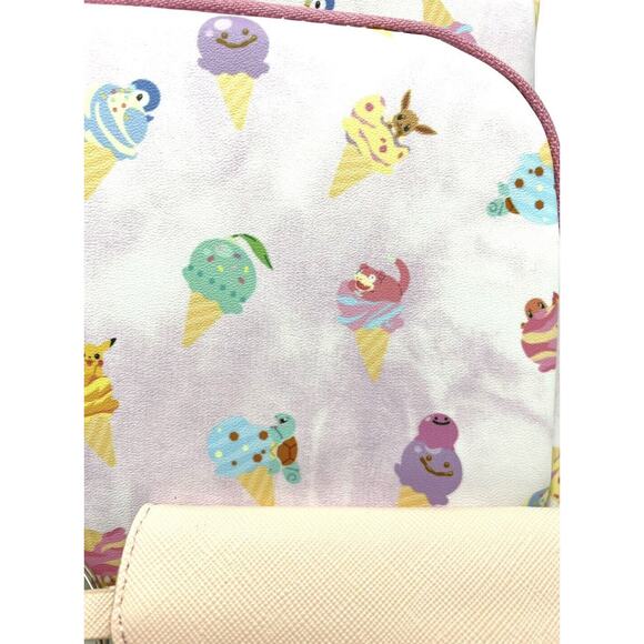 Loungefly Pokemon Ice Cream Mini Backpack Card Holder Wallet Set NWT main image 6